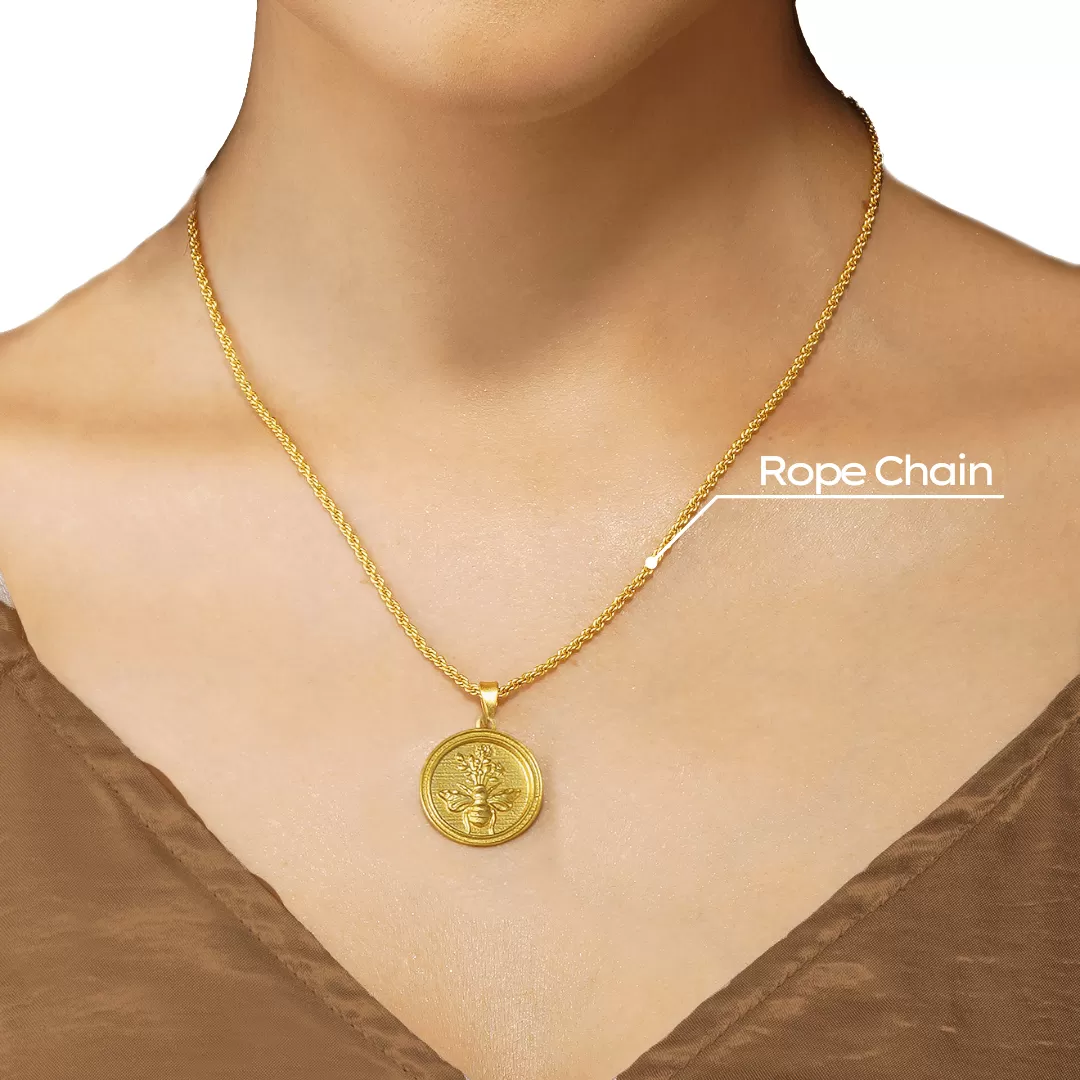 Power of Belief Coin Necklace - Wisdom and Romance