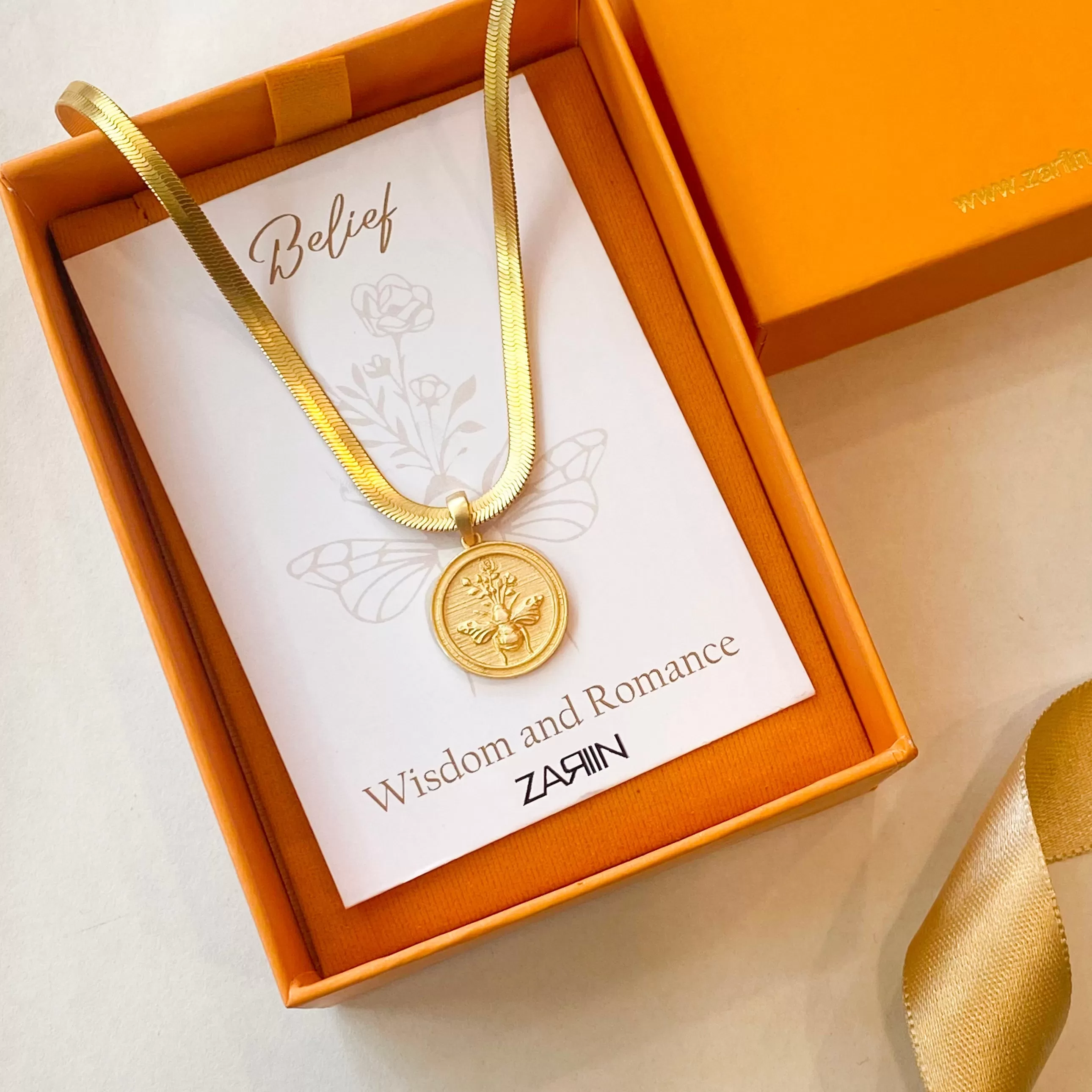 Power of Belief Coin Necklace - Wisdom and Romance