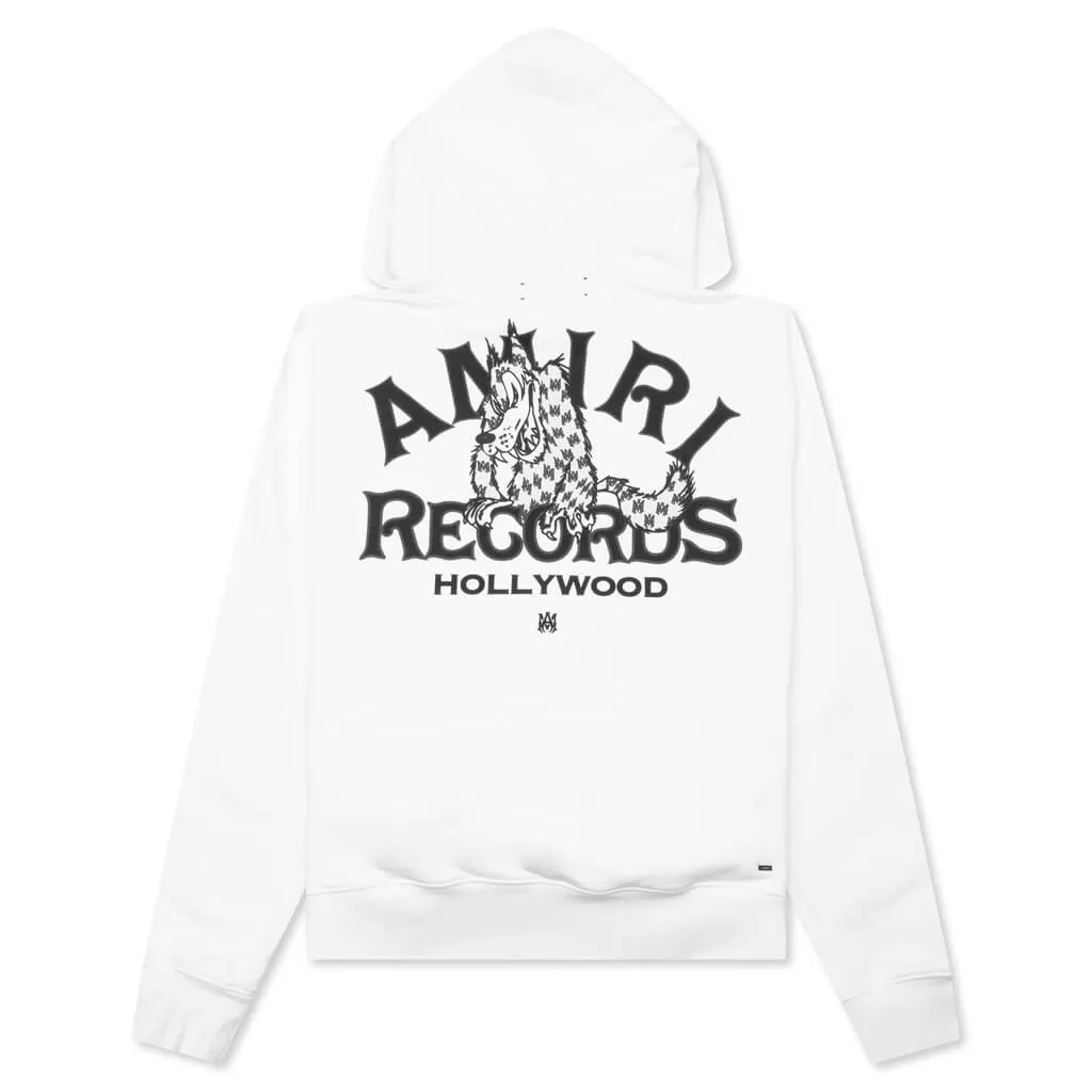 Records Wolf Hoodie - White