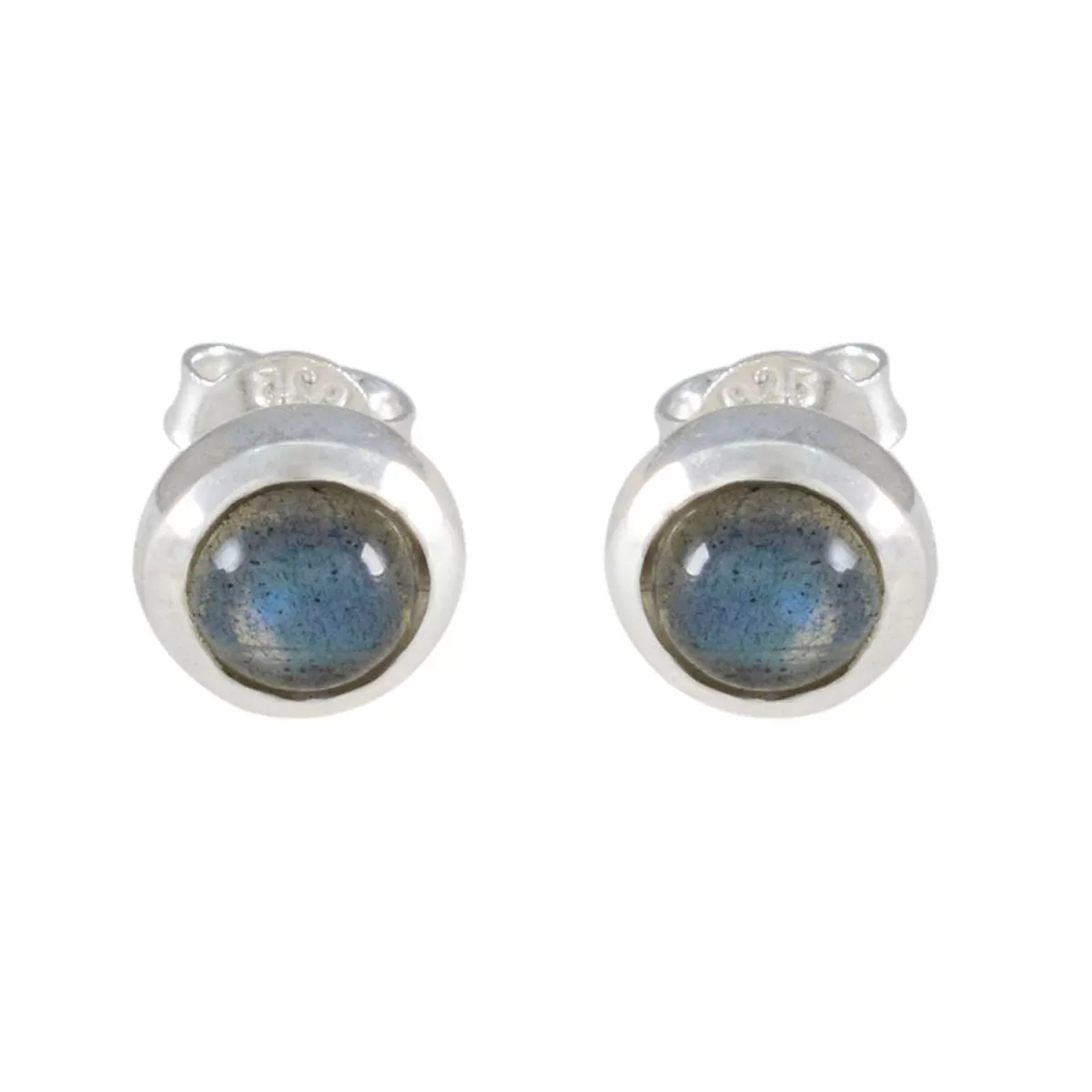 Riyo Fit Sterling Silver Earring For Damsel Labradorite Earring Bezel Setting Multi Earring Stud Earring