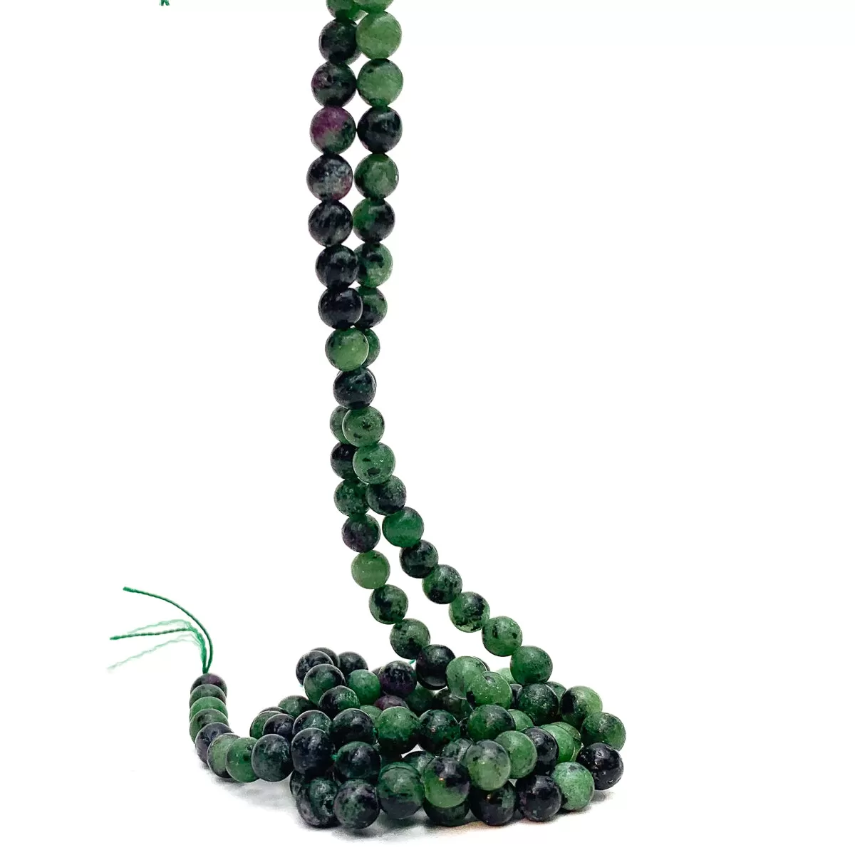 Ruby Zoisite 7mm Smooth Rounds Bead Strand