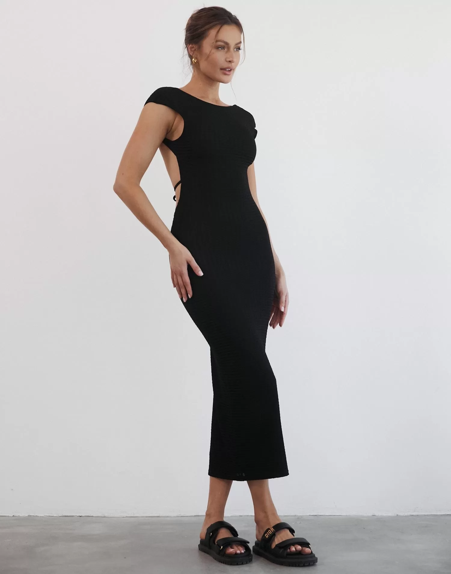 Skylah Maxi Dress (Black)