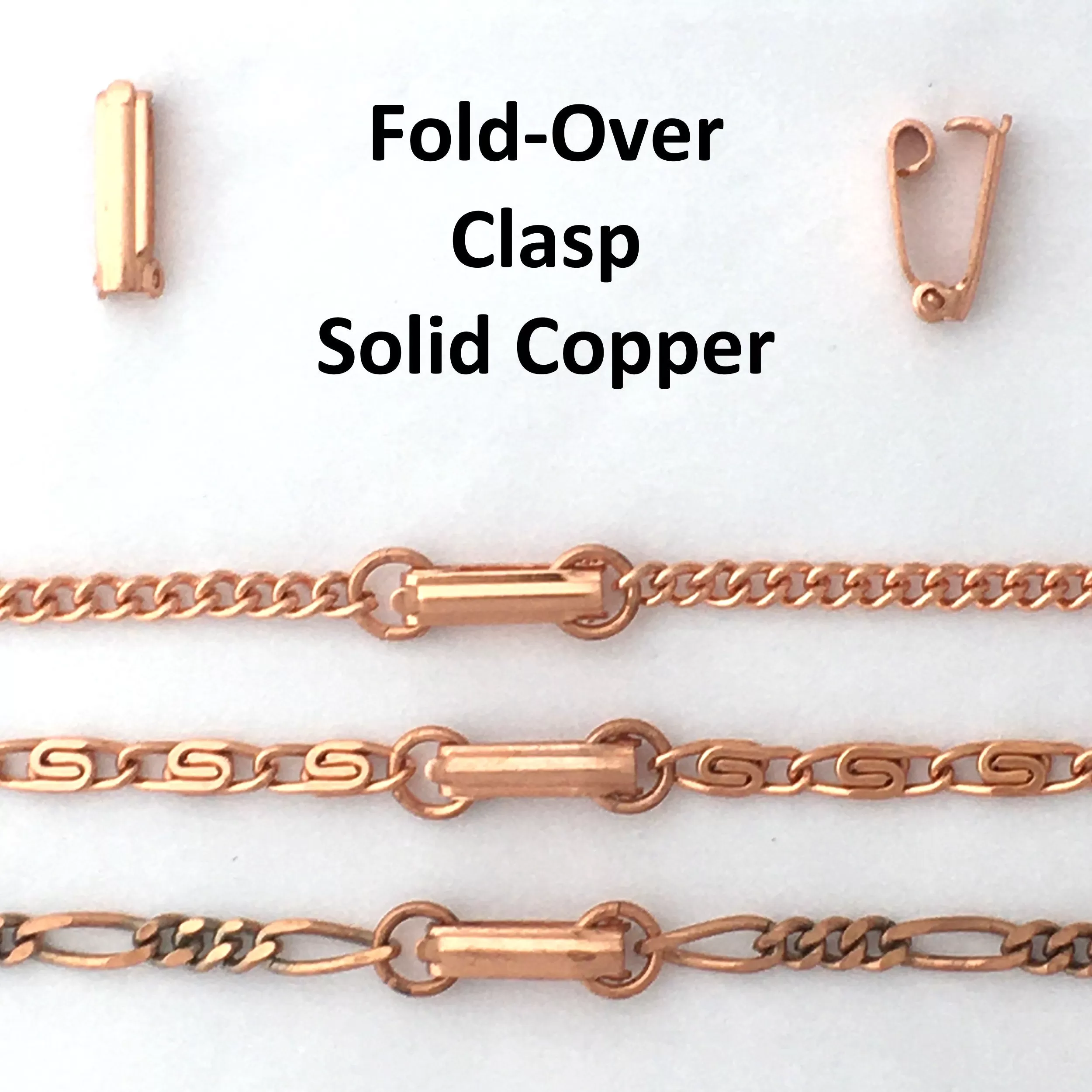 Solid Copper Necklace Chain Fine 3mm Cuban Curb Chain Necklace NC71 Solid Copper Chain Necklace 18