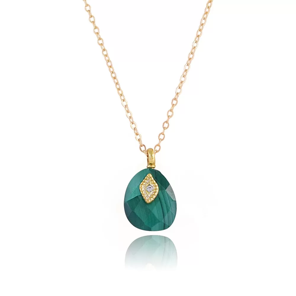 Sonia Malachite Stone Necklace