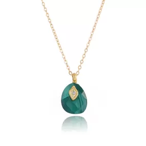 Sonia Malachite Stone Necklace