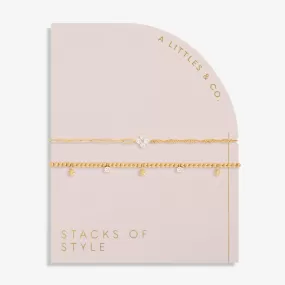 Stacks Of Style Star Bracelet Set in Gold-Tone Plating