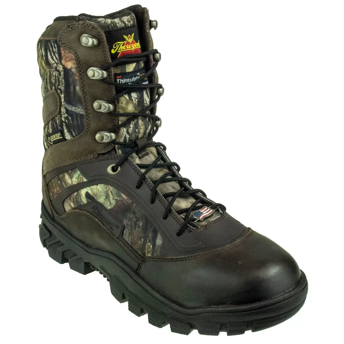 'Thorogood' Men's 8" Veracity GTX 600 GR Hunting - Brown / Mossy Oak Break-up Country