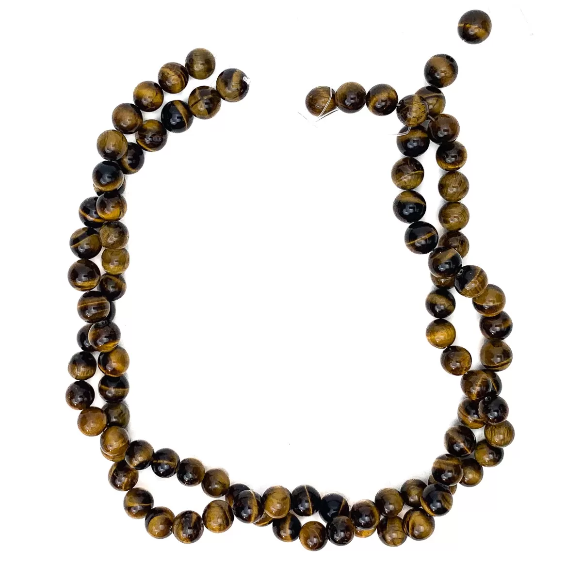 Tiger's Eye 9mm Smooth Rounds Bead Strand