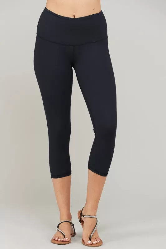 Timeless Black Capri Leggings