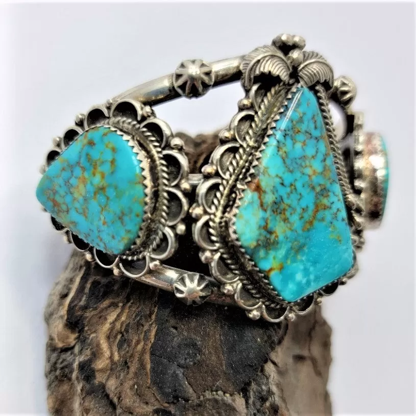 Vintage Natural Candelaria Turquoise Bracelet