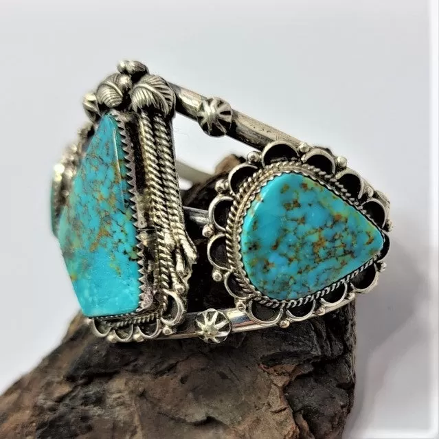 Vintage Natural Candelaria Turquoise Bracelet