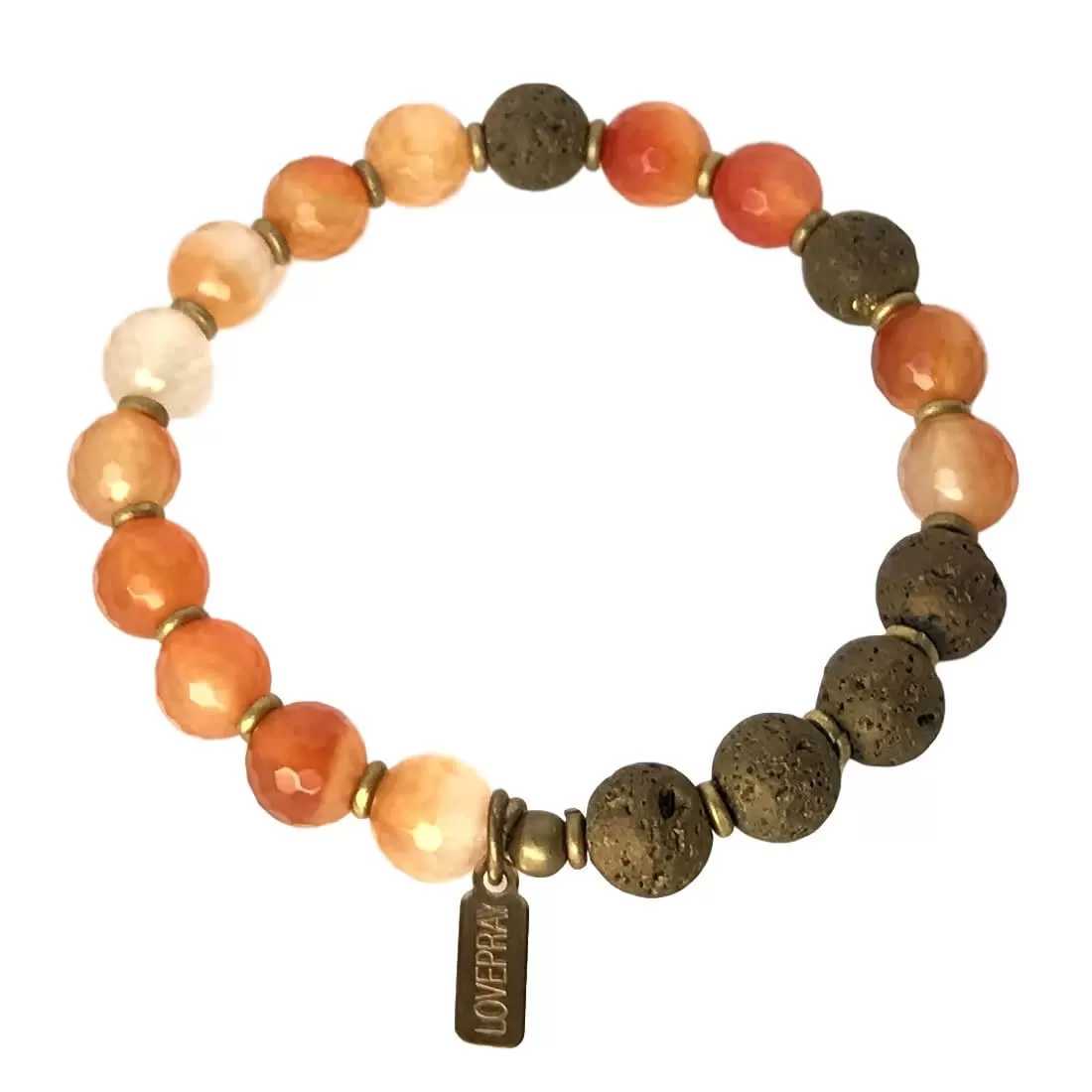 Vitality Carnelian Essential Oil Diffuser Bracelet - Aromatherapy Bracelet