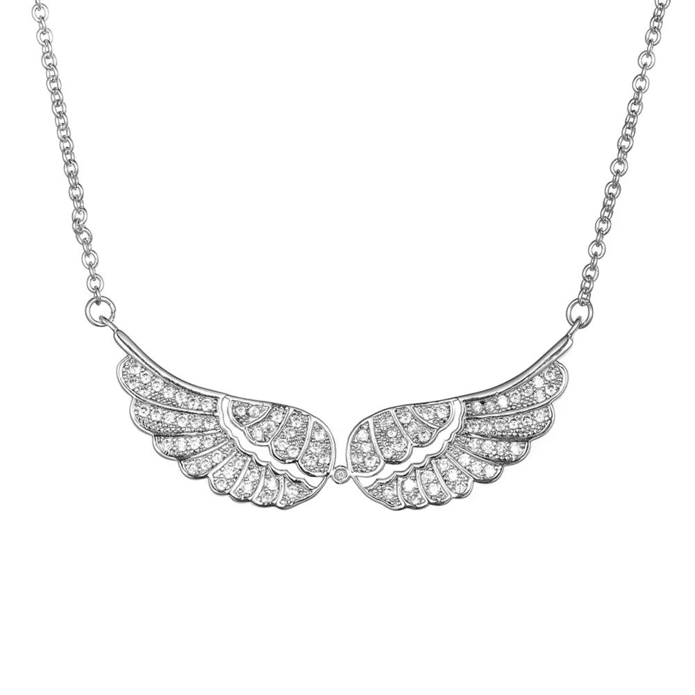 Women's Fashion Angel Wing CZ Jewelry Sets