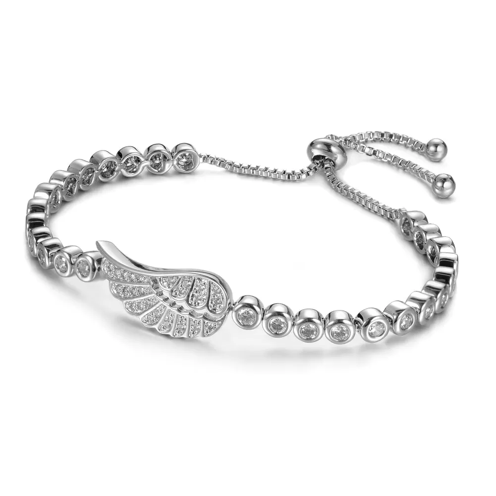 Women's Fashion Angel Wing CZ Jewelry Sets